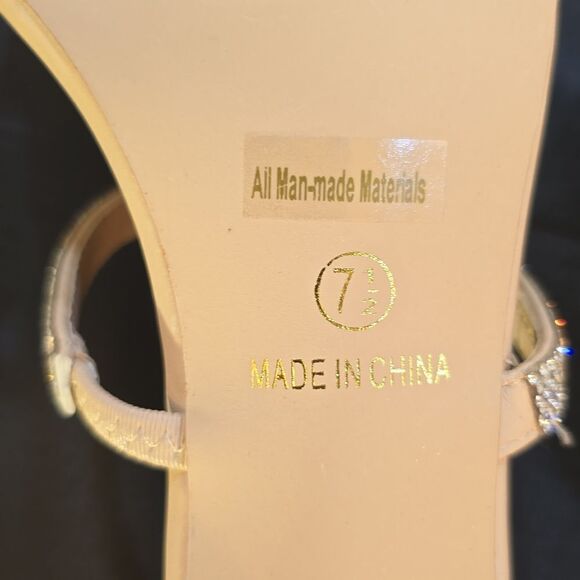 BRAND NEW GLAZE WOMEN’S RHINESTONE EMBELLISHMENTS SANDAL - Picture 12 of 15